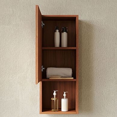 ELEMENT ACE Wall Mounted Narrow Storage Cabinet with Door and Shelves for Small Spaces