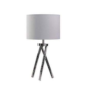 ELEMENT ACE Mid Century Acrylic Leg Table Lamp with Integrated LED Lighting