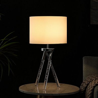 ELEMENT ACE Mid Century Acrylic Leg Table Lamp with Integrated LED Lighting