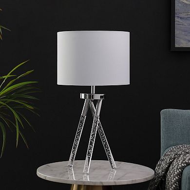 ELEMENT ACE Mid Century Acrylic Leg Table Lamp with Integrated LED Lighting