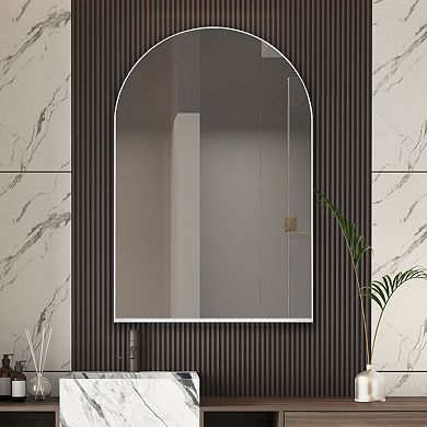 ELEMENT ACE Arched Recessed Medicine Cabinet with Mirror and Adjustable Shelves
