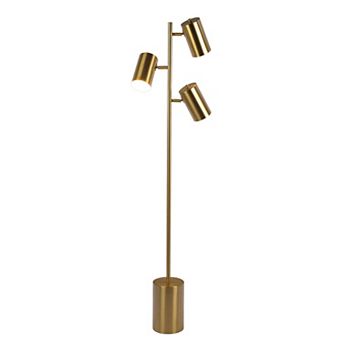 ELEMENT ACE Triple Spot Floor Lamp with Rotary Switch and Metal Block Base