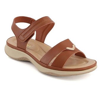 Andrea Women's Ankle Strap Sandals with Hook and loop Closure 61747