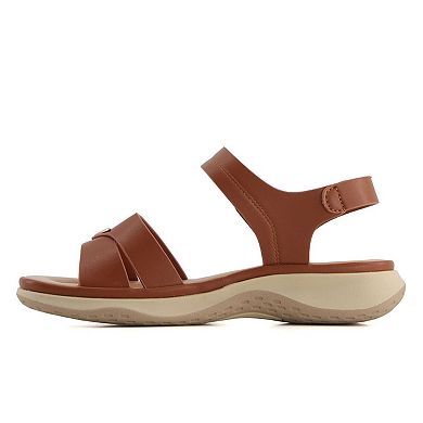 Andrea Women's Ankle Strap Sandals with Hook and loop Closure 61747