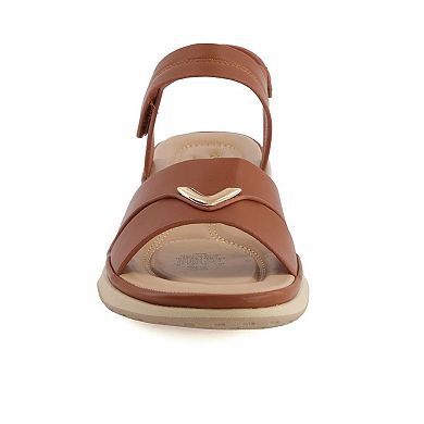 Andrea Women's Ankle Strap Sandals with Hook and loop Closure 61747