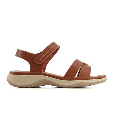 Andrea Women's Ankle Strap Sandals with Hook and loop Closure 61747