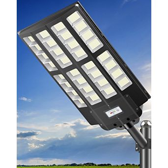 Solar Street Lights with Motion Sensor, Solar Parking Lot Lights Wide Angle Dusk to Dawn