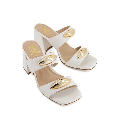 Andrea Women's Heeled Slip on Sandals 95006-3890929