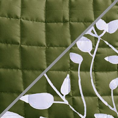 Elegant Comfort Leaves Design Reversible Smart Loveseat Furniture Protectors