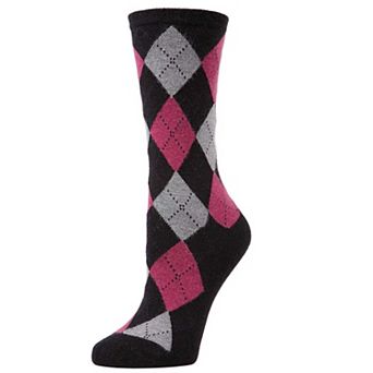 Cashmere Blend Classic Argyle Crew Socks