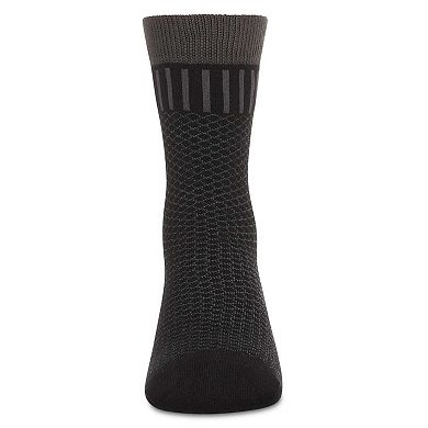 Boys Geometric-Pattern Cotton-Rich Crew Sock