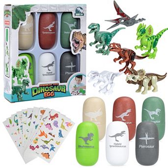Dinosaur Egg Toys -6 Pack Hatching Dinosaur Eggs for Kids