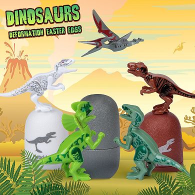 Dinosaur Egg Toys -6 Pack Hatching Dinosaur Eggs for Kids