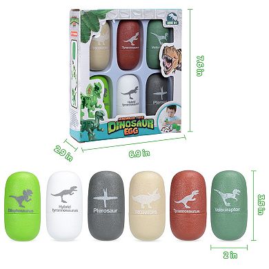 Dinosaur Egg Toys -6 Pack Hatching Dinosaur Eggs for Kids