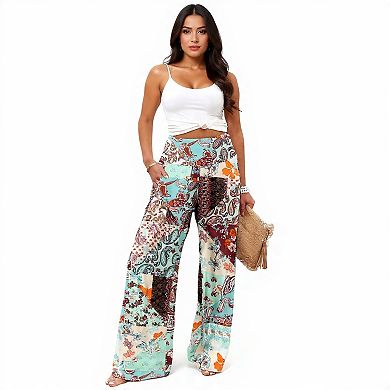 Womens Flowing Wide Leg Pants