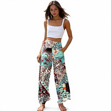 Womens Flowing Wide Leg Pants