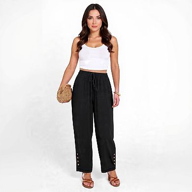 Women’s Casual Ankle Pants with Pockets