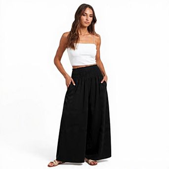 Summer Loose Fit Wide Leg Pants