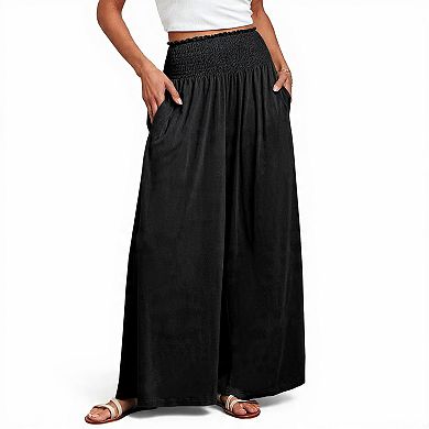 Summer Loose Fit Wide Leg Pants