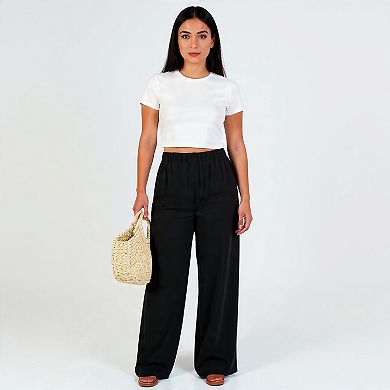 Womens Relaxed Fit Palazzo Pants