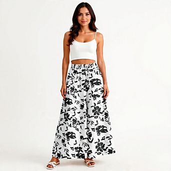 Womens Lightweight Wide Leg Pants