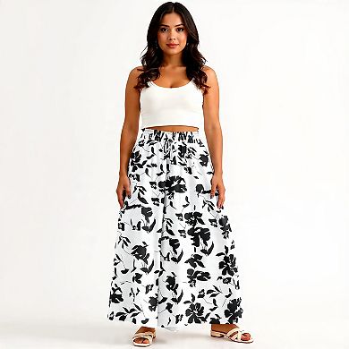 Womens Lightweight Wide Leg Pants