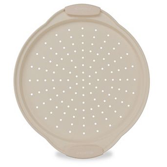 Pizza Tray Carbon Steel Pizza Pan with Holes & Non-Stick Coating PFOA PFOS & PTFE Free by Bakken