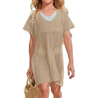 Girls swim cover up crochet