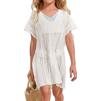 Girls swim cover up crochet