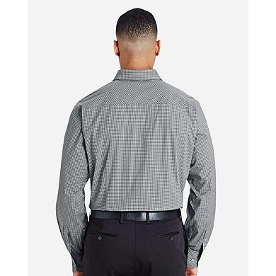Devon & Jones CrownLux Performance Tonal Mini Check Woven Dress Shirt