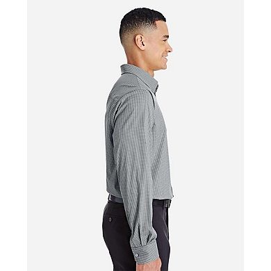 Devon & Jones CrownLux Performance Tonal Mini Check Woven Dress Shirt