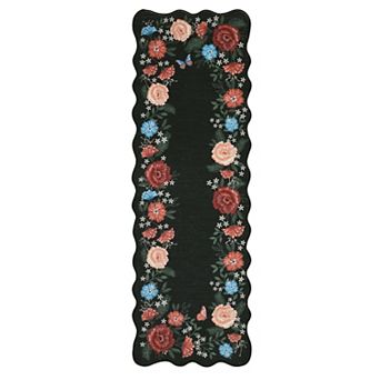 Modern Pastoral Area Rug Machine Washable Low Pile Pet Friendly Carpet for Kid's Room Playroom