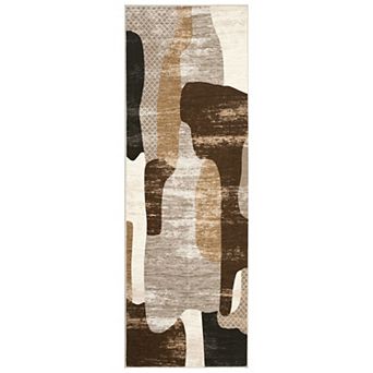 Modern Area Rug Low Pile Pet Friendly Non Slip Vacuum Clean Carpet for Kid's Room Playroom
