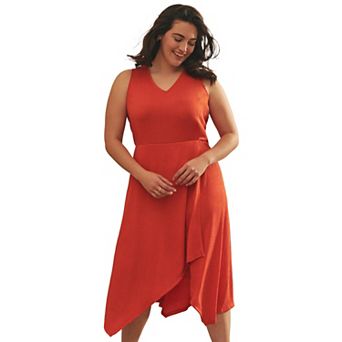Avenue Women's Plus Size Cascade Dress