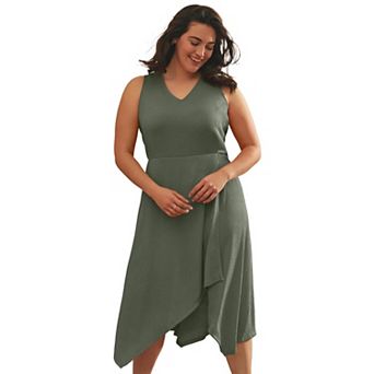 Avenue Women's Plus Size Cascade Dress