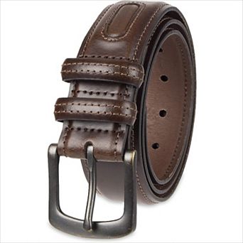 Leather Casual Belt for Jeans Khakis and Chinos Classic Design