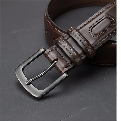 Leather Casual Belt for Jeans Khakis and Chinos Classic Design