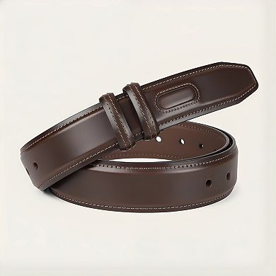 Leather Casual Belt for Jeans Khakis and Chinos Classic Design