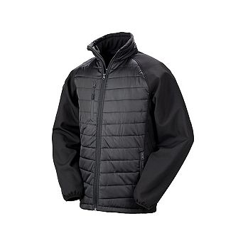 Result Mens Black Compass Padded Soft Shell Jacket