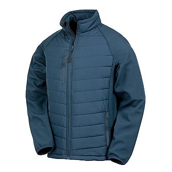 Result Mens Black Compass Padded Soft Shell Jacket