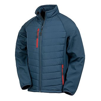 Result Mens Black Compass Padded Soft Shell Jacket