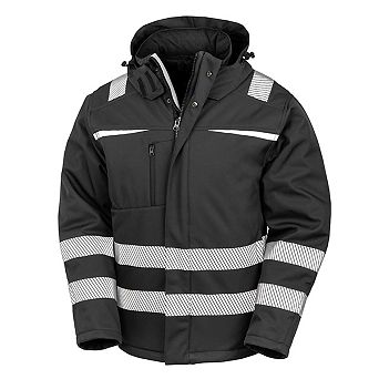 Result Safeguard Mens Dynamic Hi-Visibility Softshell Work Coat