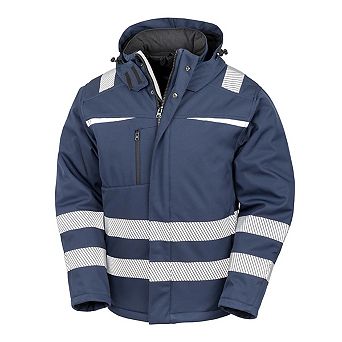 Result Safeguard Mens Dynamic Hi-Visibility Softshell Work Coat