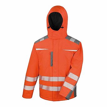 Result Safeguard Mens Dynamic Hi-Visibility Softshell Work Coat