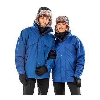 Result Mens 3 in 1 Zip And Clip StormDri Waterproof Windproof Jacket
