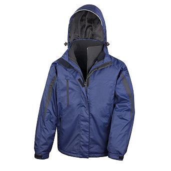 Result Mens 3 in 1 Softshell Waterproof Journey Jacket With Hood