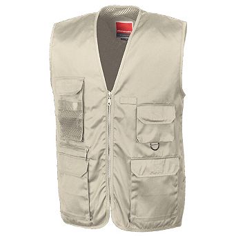 Result Mens Safari Waistcoat Jacket