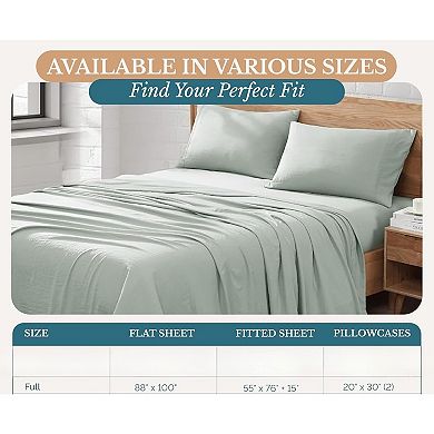 Bedding Set, Pre-Washed Ultra Soft & Breathable Bed Sheet, Fade Resistant Cozy Brushed Microfiber