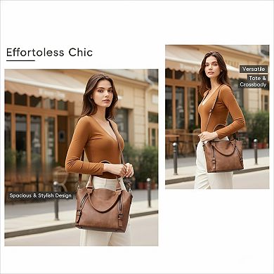 Large Hobo Purse Multiple Pockets Tote with Adjustable Strap