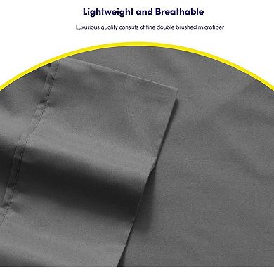 Bed Sheets Queen Size- 6 Piece 1500 Supreme Collection Fine Brushed Microfiber Deep Pocket Sheet Set